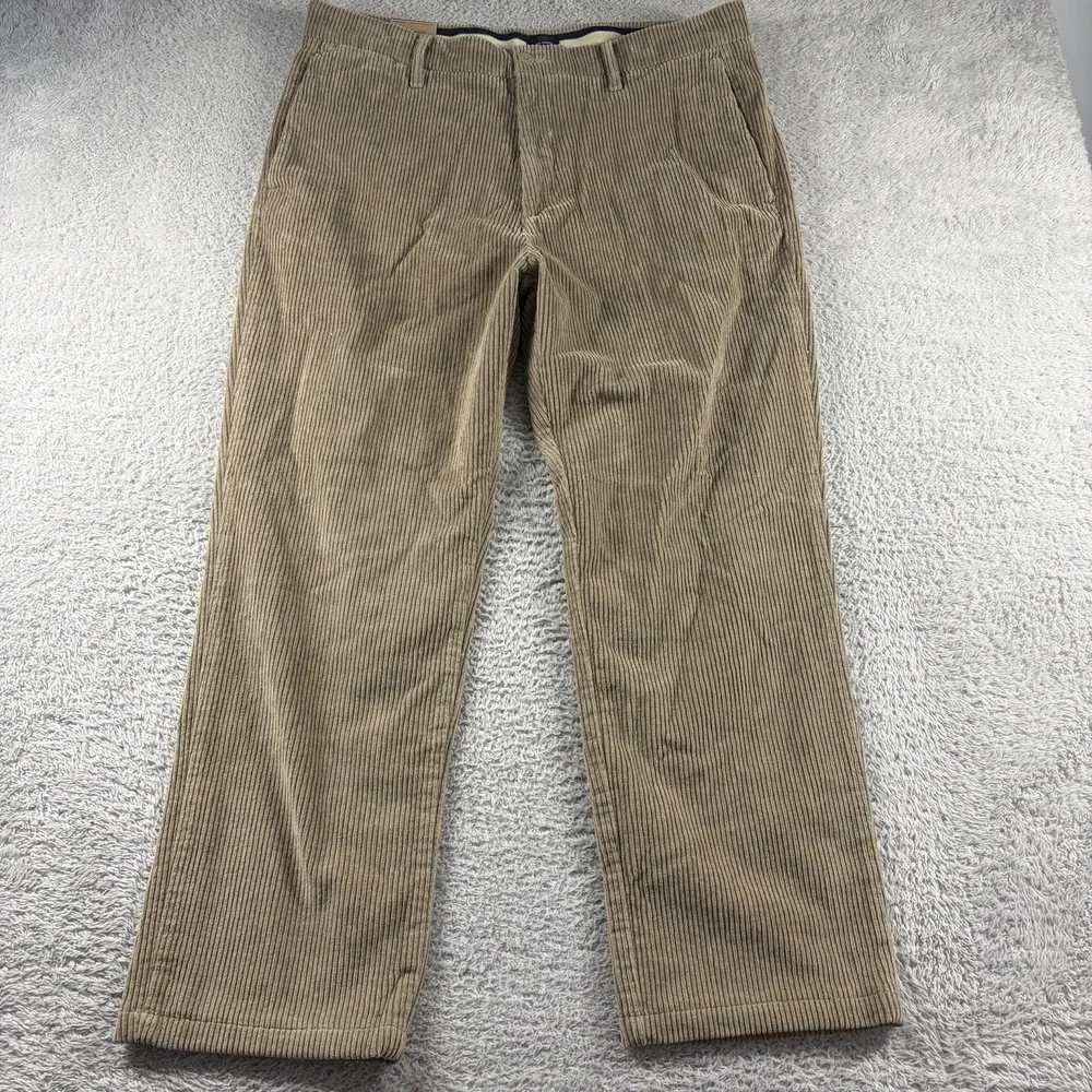 Levi's XX Chino Corduroy Pants Authentic Straight 36x31 Tan Brown NWT